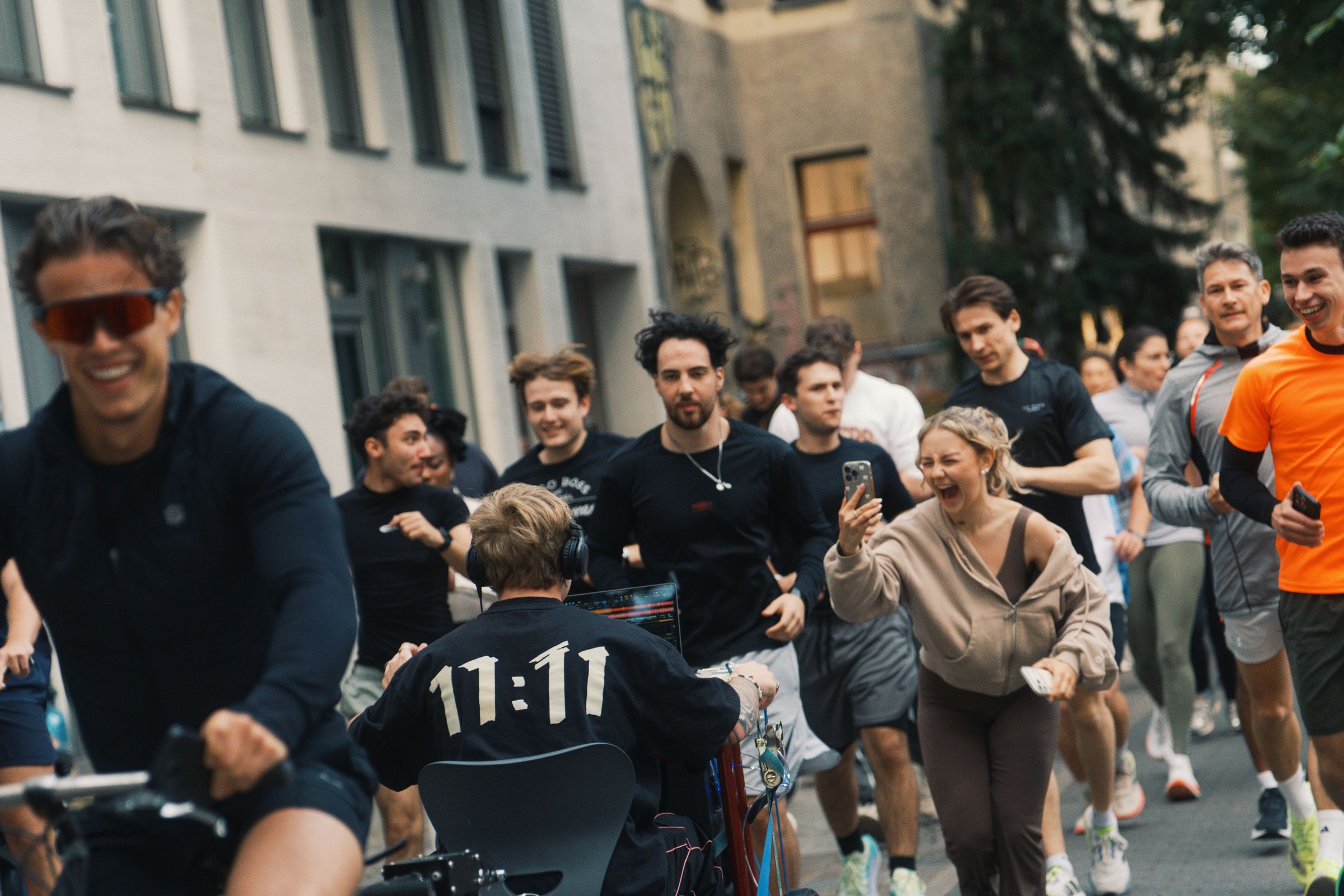Berlin Night Run: die Laufgruppe unterwegs